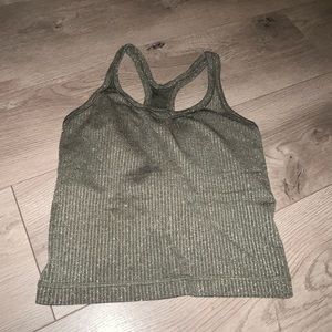 lululemon athletica Olive Green Tank Top